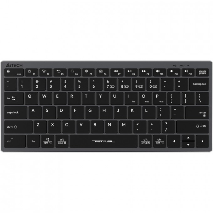 Клавиатура A4TECH FSTYLER FBX51C MULTIMEDIA SLIM BLUETOOTH RADIO USB серая FBX51C GREY Клавиатура A4TECH FSTYLER FBX51C MULTIMEDIA SLIM BLUETOOTH RADIO USB серая FBX51C GREY