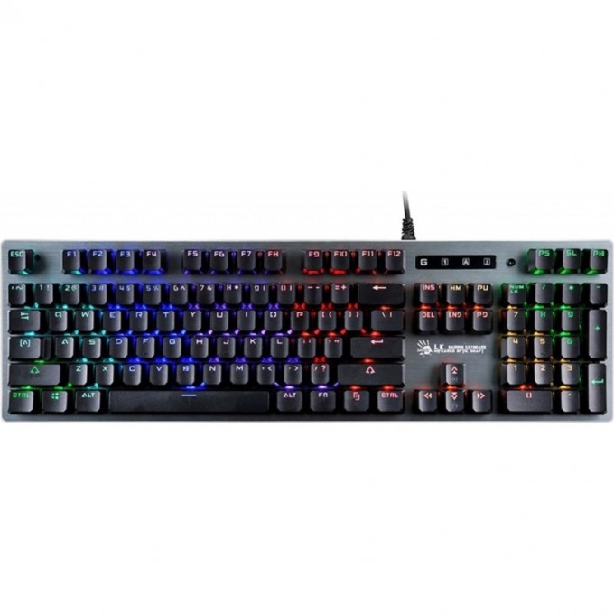 Клавиатура A4TECH BLOODY B765 USB FOR GAMER LED серая B765 GREY/NEON (GREEN SWITCH) Клавиатура A4TECH BLOODY B765 USB FOR GAMER LED серая B765 GREY/NEON (GREEN SWITCH)
