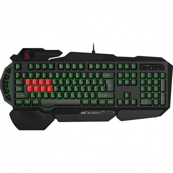 Клавиатура A4TECH BLOODY USB MULTIMEDIA FOR GAMER LED черная B318 Клавиатура A4TECH BLOODY USB MULTIMEDIA FOR GAMER LED черная B318