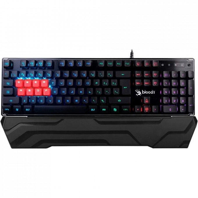Клавиатура A4TECH BLOODY USB MULTIMEDIA FOR GAMER LED черная B3370R Клавиатура A4TECH BLOODY USB MULTIMEDIA FOR GAMER LED черная B3370R
