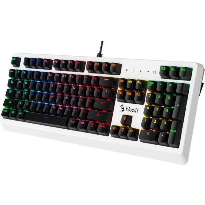 Клавиатура A4TECH BLOODY B810RC FOR GAMER LED USB черно-белая B810RC ( WHITE ) Клавиатура A4TECH BLOODY B810RC FOR GAMER LED USB черно-белая B810RC ( WHITE )