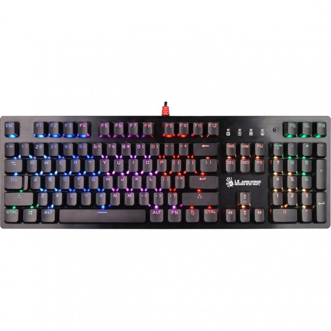 Клавиатура A4TECH BLOODY B820R BLUE S FOR GAMER LED USB черная B820R BLACK (BLUE SWITCH) Клавиатура A4TECH BLOODY B820R BLUE S FOR GAMER LED USB черная B820R BLACK (BLUE SWITCH)