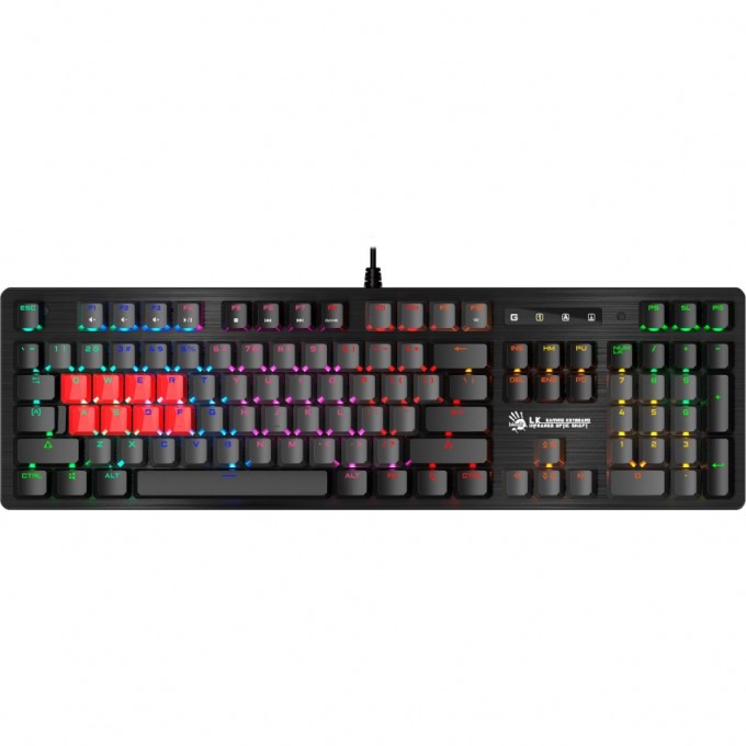 Клавиатура A4TECH BLOODY B820R DUAL COLOR FOR GAMER LED USB черно-серая B820R GREY (BLUE SWITCH) Клавиатура A4TECH BLOODY B820R DUAL COLOR FOR GAMER LED USB черно-серая B820R GREY (BLUE SWITCH)