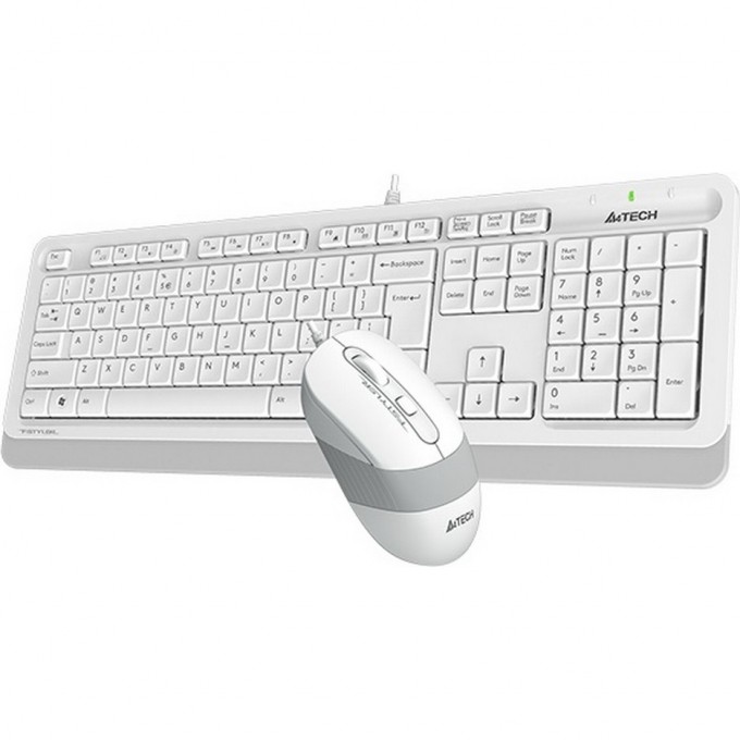 Клавиатура + мышь A4TECH BLOODY FSTYLER F1010 MULTIMEDIA USB серо-белые F1010 WHITE Клавиатура + мышь A4TECH BLOODY FSTYLER F1010 MULTIMEDIA USB серо-белые F1010 WHITE