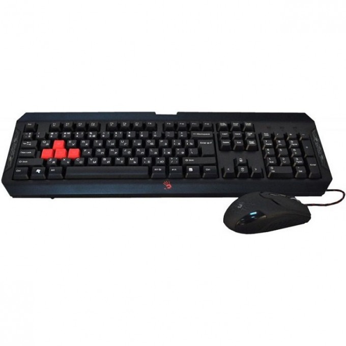 Клавиатура + мышь A4TECH BLOODY MULTIMEDIA USB черно-красные Q1100 Клавиатура + мышь A4TECH BLOODY MULTIMEDIA USB черно-красные Q1100