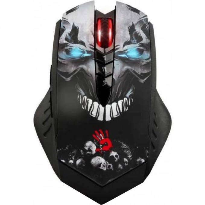 Мышь A4TECH BLOODY R8 METAL FEET SKULL DESIGN оптическая беспроводная USB3.0 черная R8 SKULL Мышь A4TECH BLOODY R8 METAL FEET SKULL DESIGN оптическая беспроводная USB3.0 черная R8 SKULL