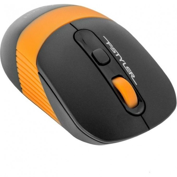 Мышь A4TECH BLOODY FSTYLER FG10 оптическая беспроводная USB черно-оранжевая FG10 ORANGE Мышь A4TECH BLOODY FSTYLER FG10 оптическая беспроводная USB черно-оранжевая FG10 ORANGE