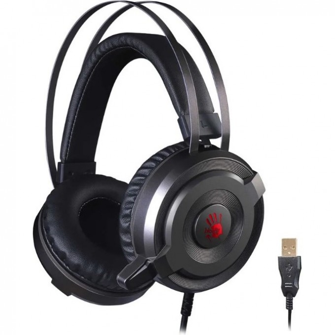 Наушники с микрофоном A4TECH BLOODY 2м мониторные USB оголовье серые G520S Наушники с микрофоном A4TECH BLOODY 2м мониторные USB оголовье серые G520S