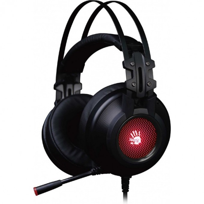 Наушники с микрофоном A4TECH BLOODY G525 2м мониторные оголовье черные G525 BLACK Наушники с микрофоном A4TECH BLOODY G525 2м мониторные оголовье черные G525 BLACK