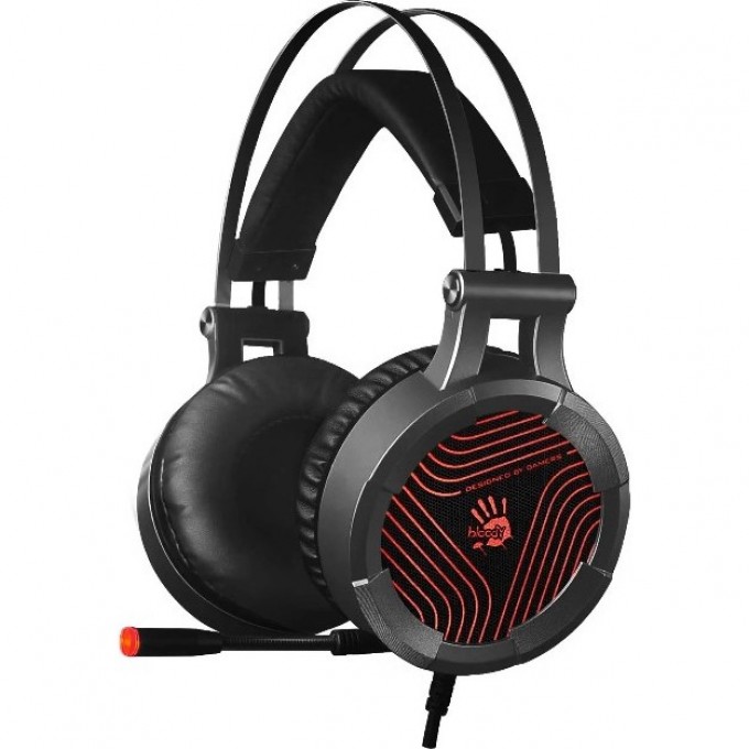 Наушники с микрофоном A4TECH BLOODY G530 1.8м мониторные оголовье черно-серые G530 (GREY) USB Наушники с микрофоном A4TECH BLOODY G530 1.8м мониторные оголовье черно-серые G530 (GREY) USB