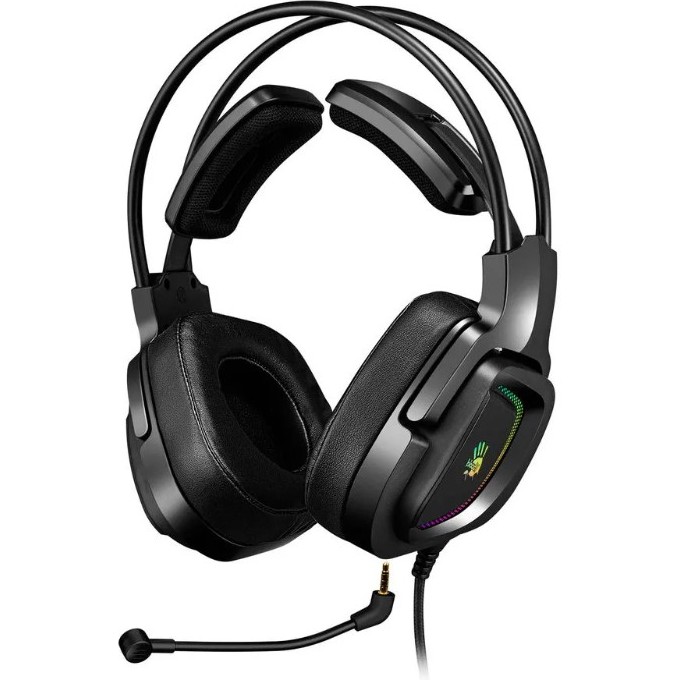 Наушники с микрофоном A4TECH BLOODY G575 2м мониторные USB оголовье черные G575 USB/ BLACK Наушники с микрофоном A4TECH BLOODY G575 2м мониторные USB оголовье черные G575 USB/ BLACK