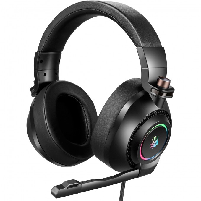 Наушники с микрофоном A4TECH BLOODY G580 2м мониторные USB оголовье черные G580 USB /BLACK Наушники с микрофоном A4TECH BLOODY G580 2м мониторные USB оголовье черные G580 USB /BLACK