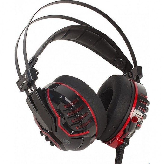 Наушники с микрофоном A4TECH BLOODY M615 2.2м мониторные оголовье черные M615 B/R Наушники с микрофоном A4TECH BLOODY M615 2.2м мониторные оголовье черные M615 B/R