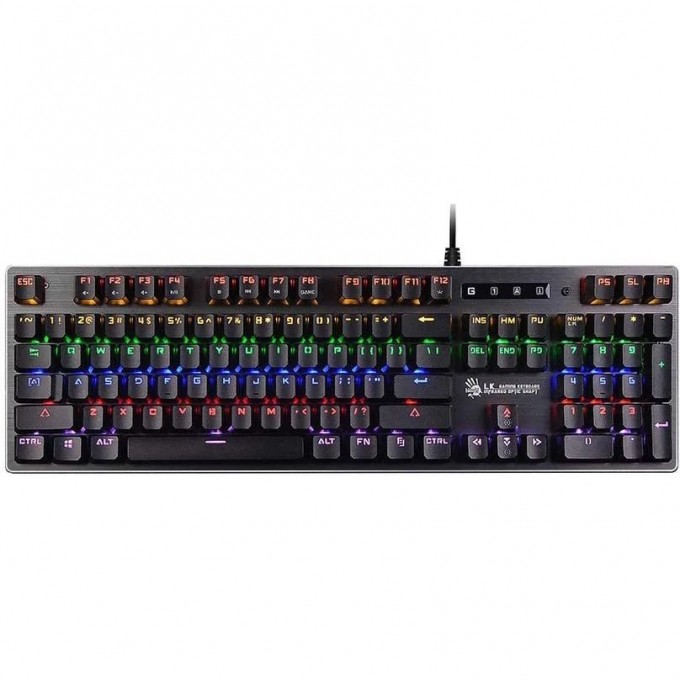 Клавиатура A4TECH BLOODY B760 NEON USB FOR GAMER LED серая B760 GREY/NEON (ORANGE SWITCH) Клавиатура A4TECH BLOODY B760 NEON USB FOR GAMER LED серая B760 GREY/NEON (ORANGE SWITCH)