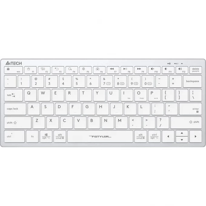 Клавиатура A4TECH FSTYLER FBX51C MULTIMEDIA SLIM BLUETOOTH RADIO USB белая FBX51C WHITE Клавиатура A4TECH FSTYLER FBX51C MULTIMEDIA SLIM BLUETOOTH RADIO USB белая FBX51C WHITE