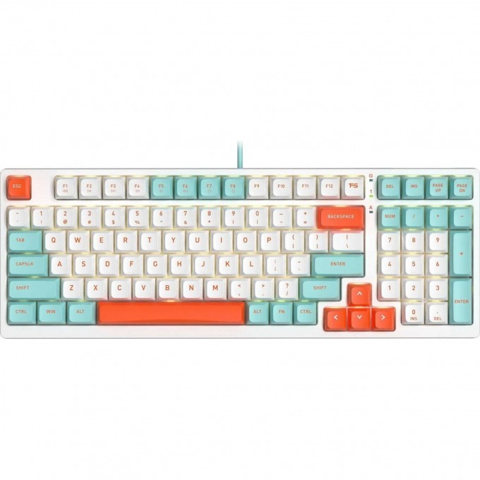Клавиатура A4TECH FSTYLER USB FOR GAMER LED FS300 механическая белый FS300 PANDA SNORKLENING Клавиатура A4TECH FSTYLER USB FOR GAMER LED FS300 механическая белый FS300 PANDA SNORKLENING
