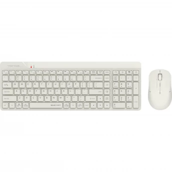 Клавиатура + мышь A4TECH FSTYLER FG2300 AIR USB беспроводная slim бежевый