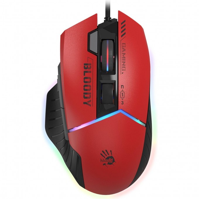 Мышь A4TECH BLOODY W95 MAX SPORTS оптическая 12000dpi USB красный/черный W95 MAX SPORTS RED Мышь A4TECH BLOODY W95 MAX SPORTS оптическая 12000dpi USB красный/черный W95 MAX SPORTS RED