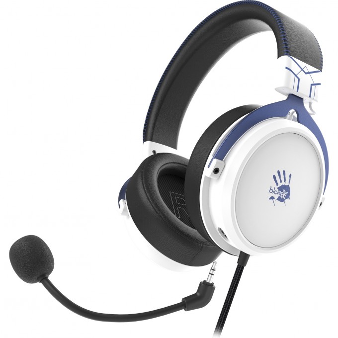 Наушники с микрофоном A4TECH BLOODY M590I синий/белый 1м мониторные USB оголовье () M590I SPORTS NAVY Наушники с микрофоном A4TECH BLOODY M590I синий/белый 1м мониторные USB оголовье () M590I SPORTS NAVY